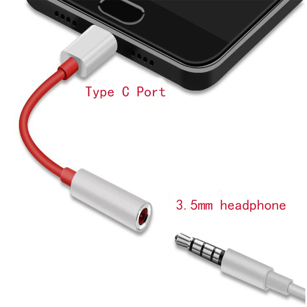 Оригинальный адаптер для наушников oneplus 6T 7 Pro usb Type C на 3 5 мм Aux аудио кабель 7T/7T c