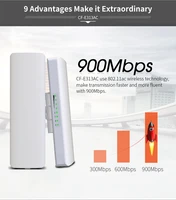 900mbps cf e313ac high power 5g wireless network bridge elevator security monitoring wifi transmission extender repeatercpe