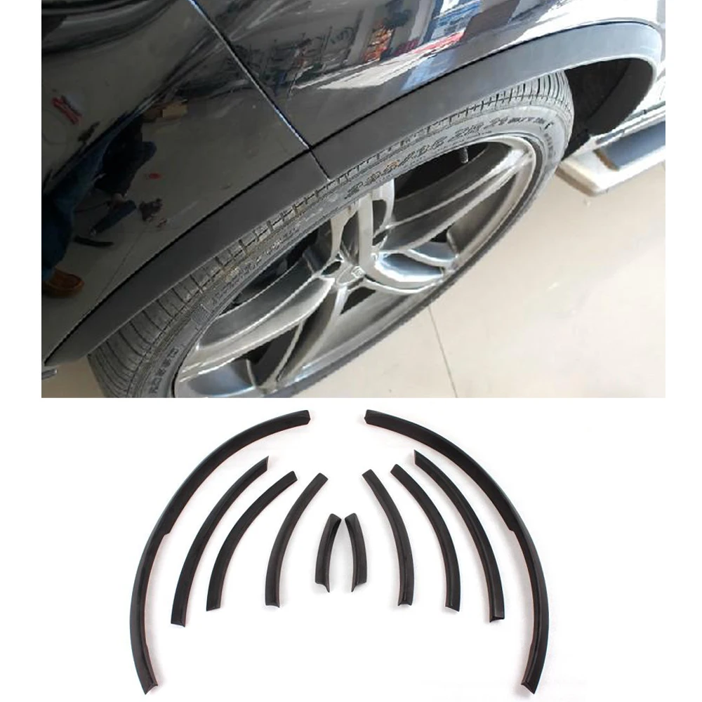 Накладки на арочные автомобильные крылья матовые яркие черные ПУ для Audi Q7 RSQ7 Sline