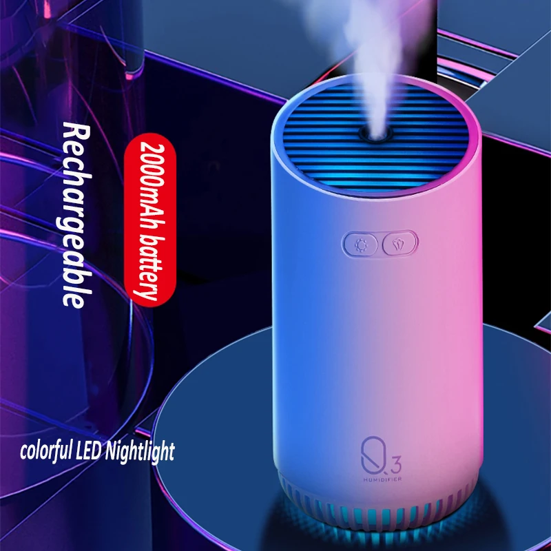 

Mist Portable Wireless Air Diffuser 320ML 2000mAh USB Rechargeable Ultrasonic Aroma Difusor Humidifier Lamp Humidificador