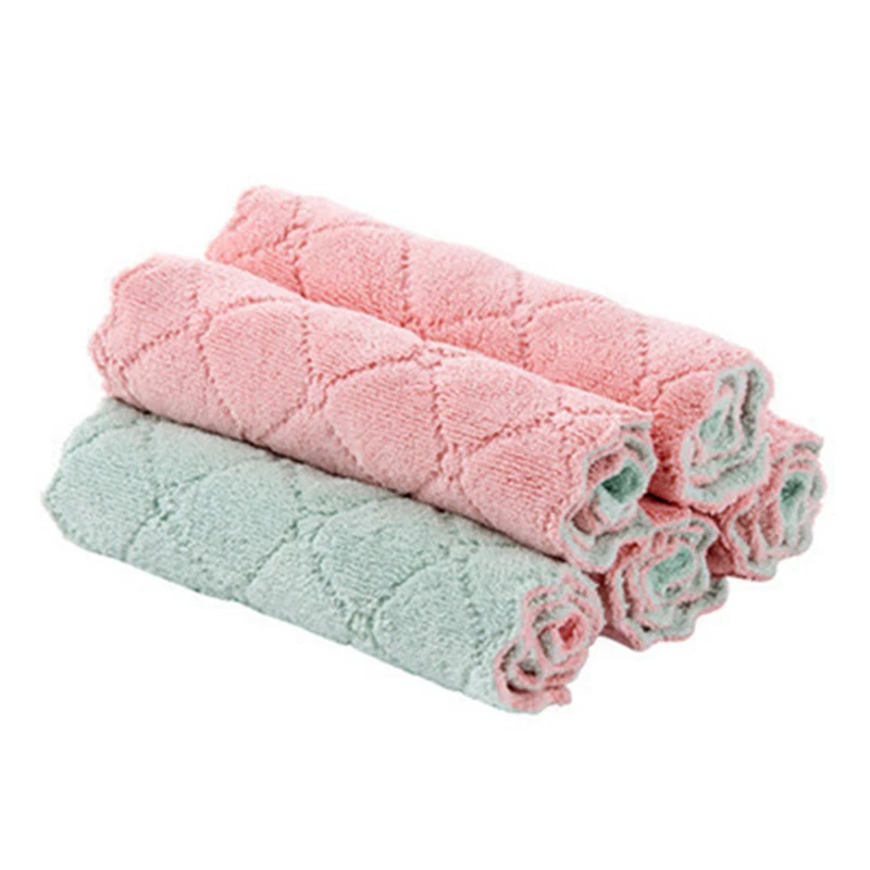 

Super Absorbent Microfiber kitchen dish Cloth High-efficiency absorbent non-stick oil household dishwashing Cleaning Towel