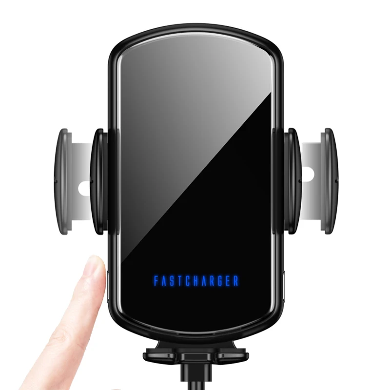 cwr01 qcy 15w wireless car charger phone holder for iphone wireless charging car induction charger mount for samsung huawei free global shipping