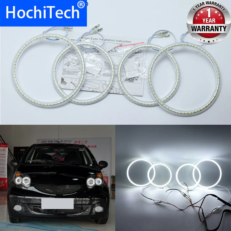 

Ultra bright SMD white LED angel eyes halo ring kit daytime running light DRL For BYD F0 F1 2008 2009 2010 2011 2012 2013-2015
