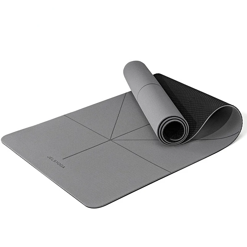 

TPE коврик для йоги для начинающих, домашний нескользящий коврик для фитнеса, медитация, коврик для отдыха в помещении, бесшумное одеяло, гимн...