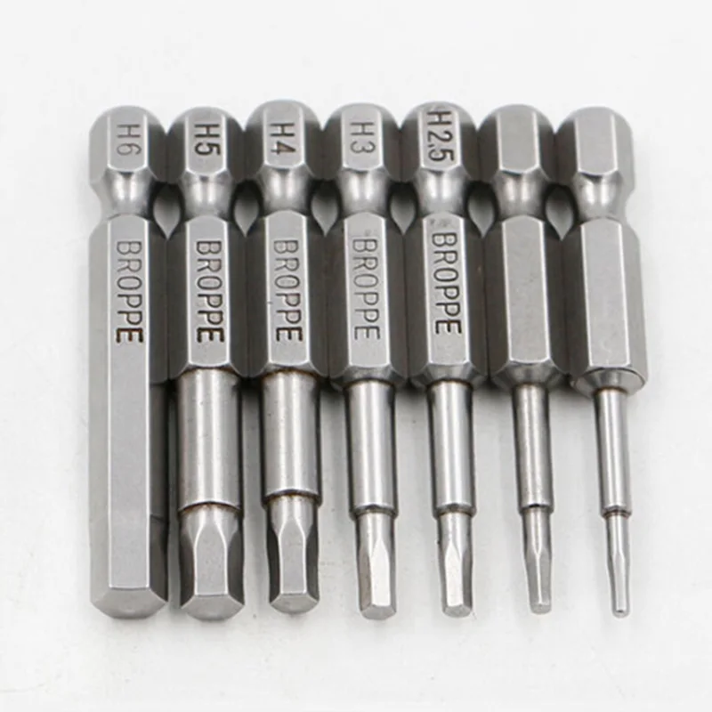 8X H1.5-H8mm Screwdriver Bit Set Hex Security Magnetic Head 50MM Extra Long UK | Инструменты