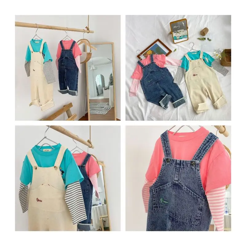 Детские свободные штаны с большими карманами в Корейском стиле для отдыха