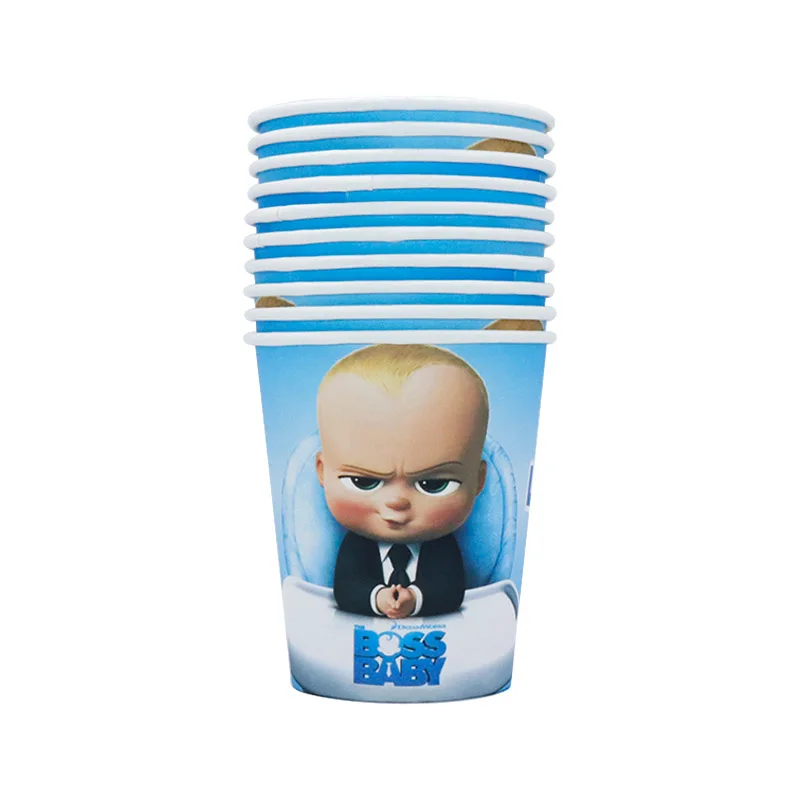 Boss baby theme tableware boy girl birthday party shower cup dish napkin banner balloon supplies decoration ornaments | Дом и сад