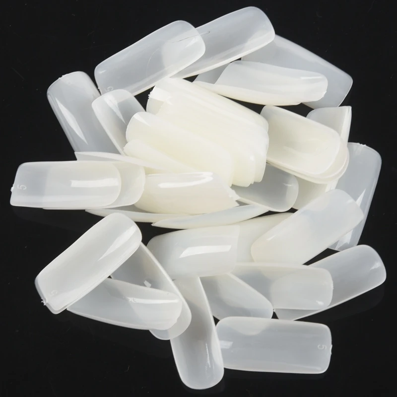 500 шт французские акриловые искусственные накладные ногти полное покрытие