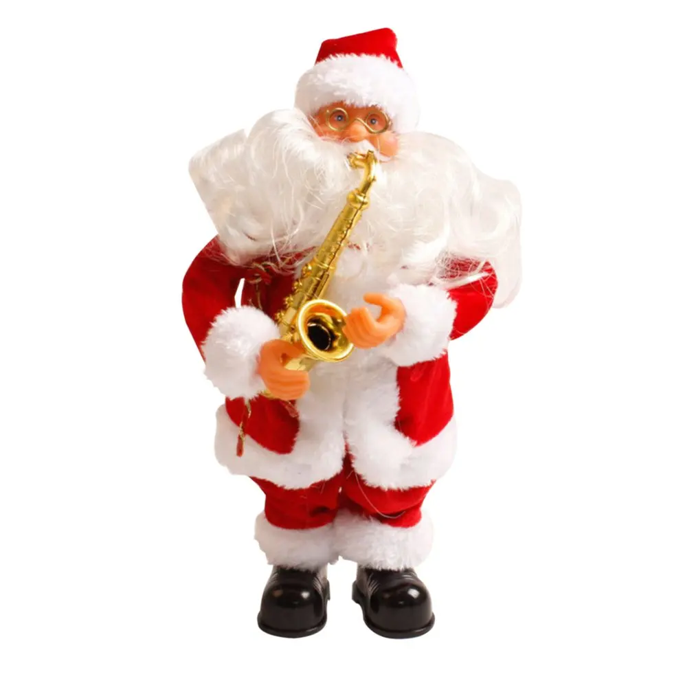 

Christmas Electric Santa Claus Toys Home Decor Party Decoration Standing Sing Dance Doll Festival Ornaments Gifts Toy For Kids
