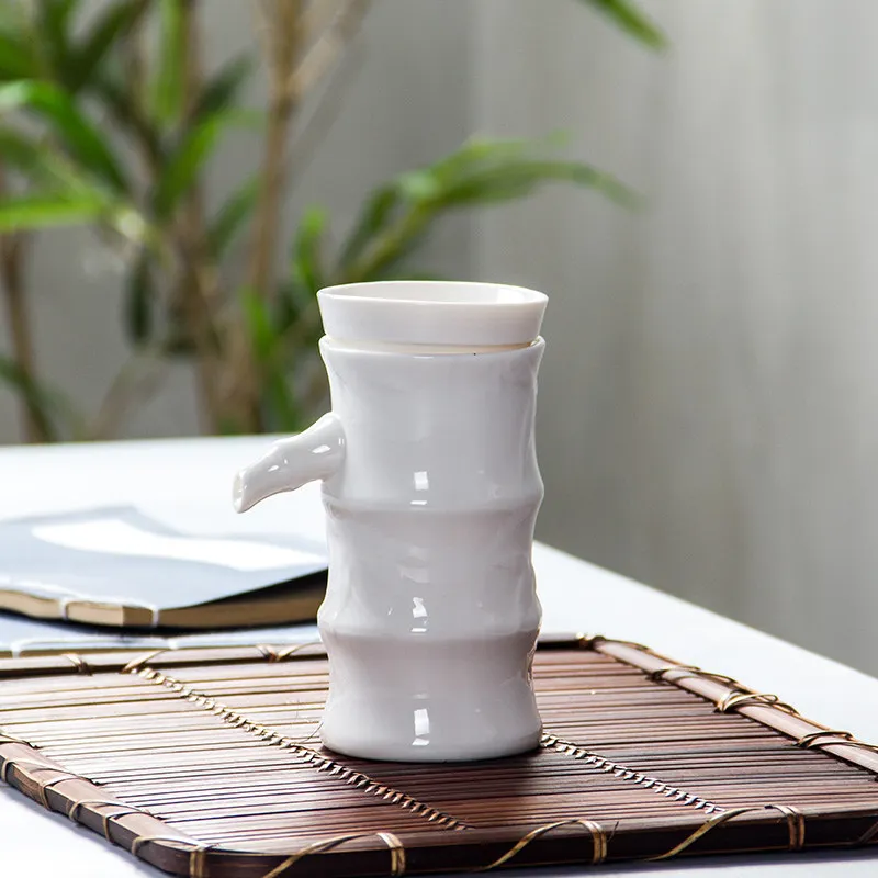 Ситечко для заваривания чая фильтр из белого фарфора стеклянный чайный набор