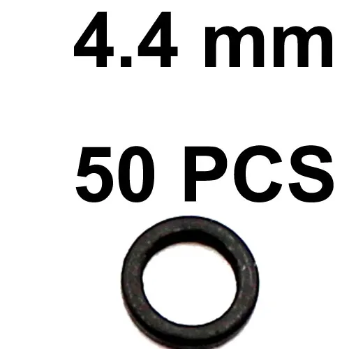 50pcs-4.4mm 50 шт., рыболовные кольца приманки для ловли карпа, Boilie кольца приманки для волос, Pop Ups Boilies Hookbait, кольцо для волос, метод подачи, аксессуары для ловли карпа - Цвет: 50pcs-4.4mm