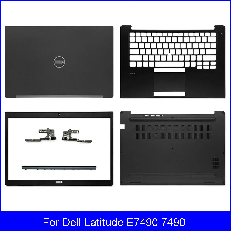 

NEW Laptop LCD Back Cover For Dell Latitude E7490 7490 Front Bezel Hinges Hinges Cover Palmrest Bottom Case A B C D Cover Black