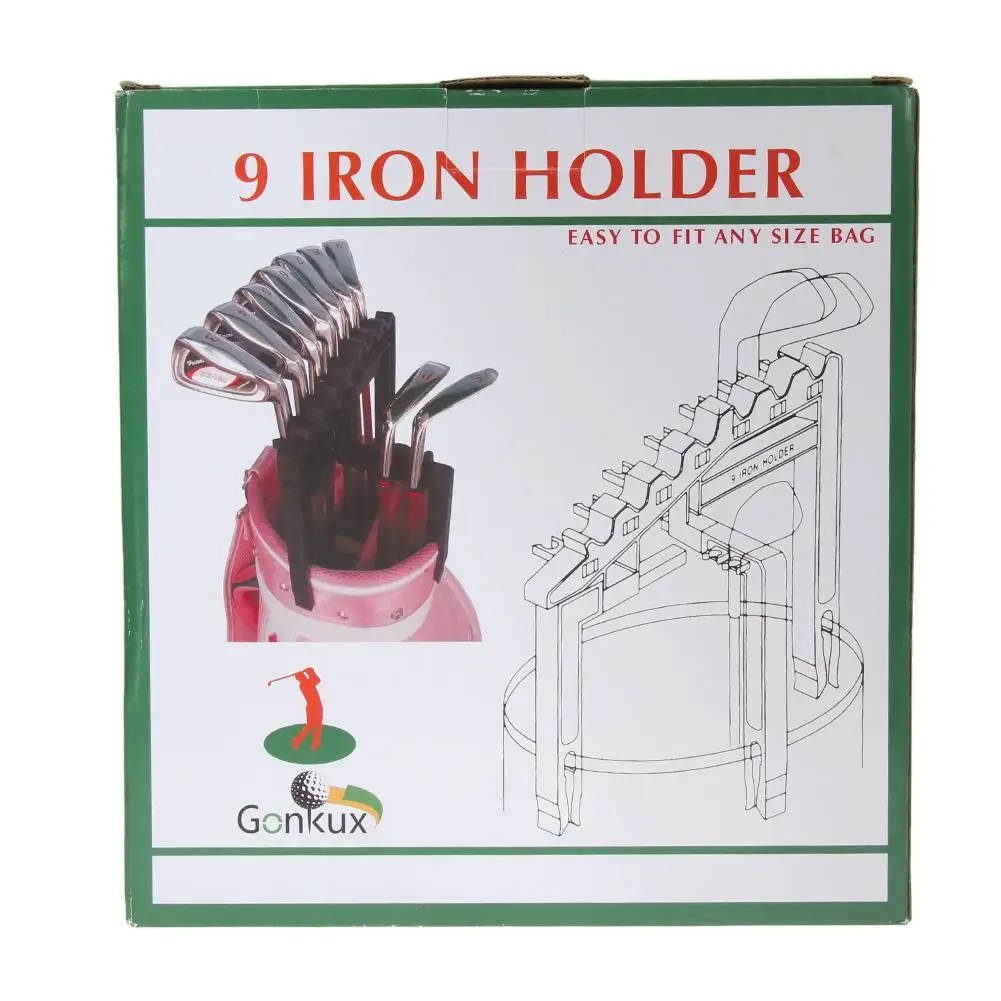 

Golf 9 Iron Club ABS Shafts Holder Stacker Fits Any Size of Bags Organizer