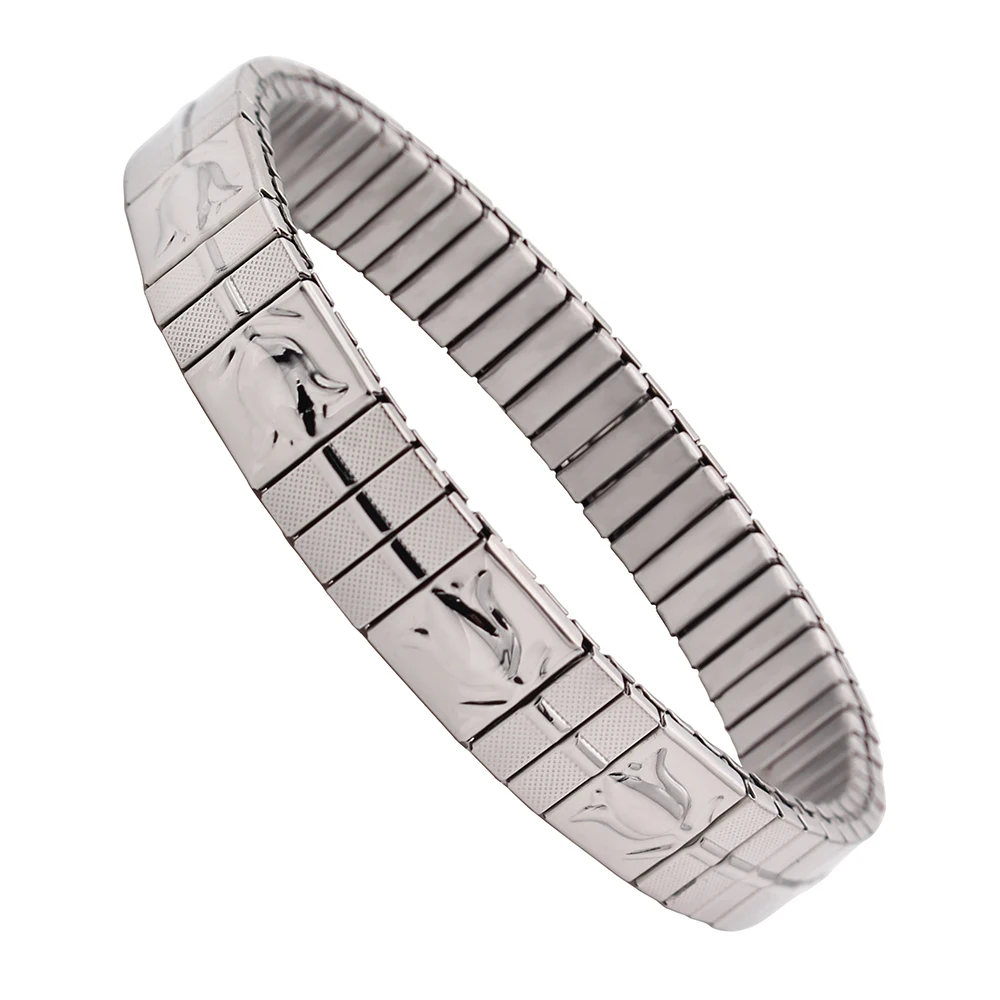 Hapiship лидер продаж 2019 Классический эластичный браслет из нержавеющей стали для