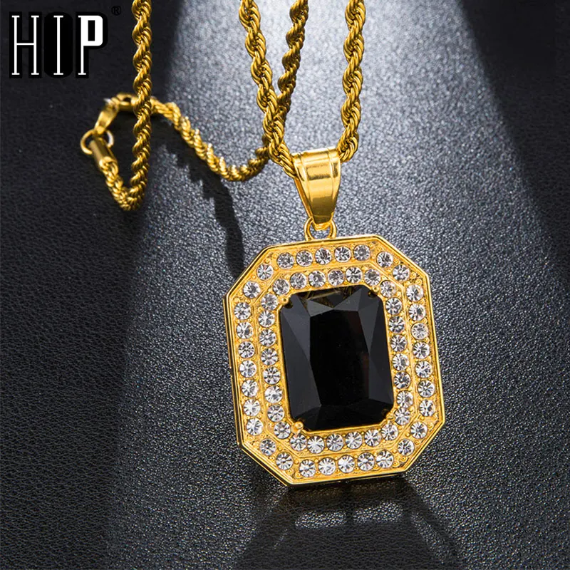 Ожерелье и подвески мужские из нержавеющей стали украшение в стиле хип хоп