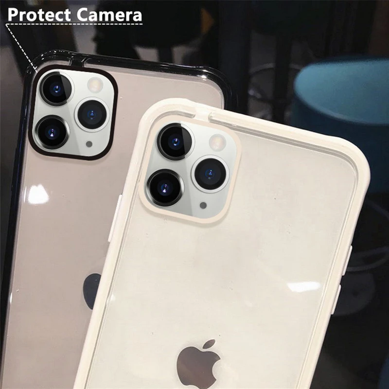 Ударопрочный прозрачный чехол Lovebay для телефона iPhone 11 Pro X XR XS Max 8 7 6 6S Plus мягкий ТПУ