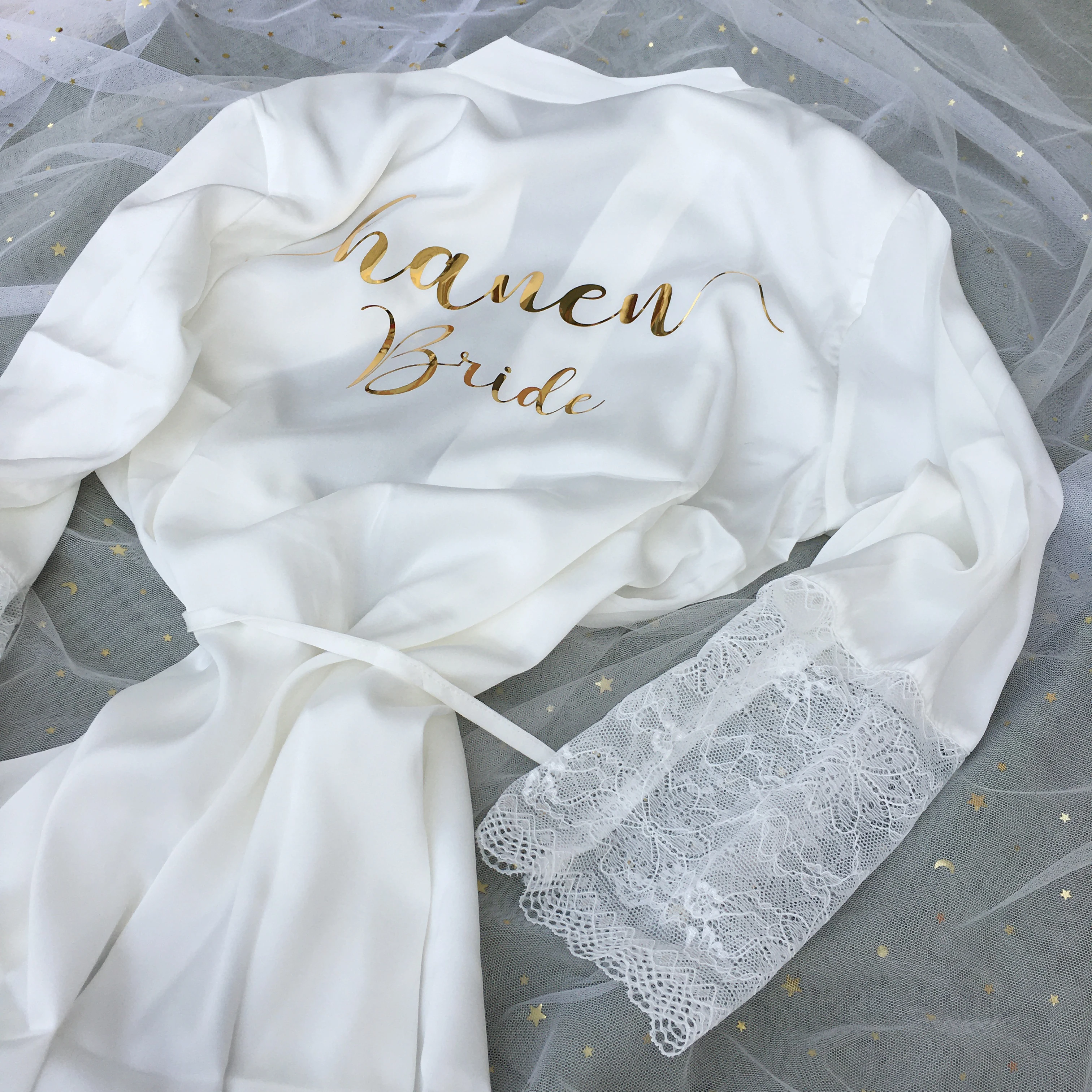 

Custom Bride robe bachelorette party kimono bathrobe gift Bridesmaid maid of honor birthday gifts for guests