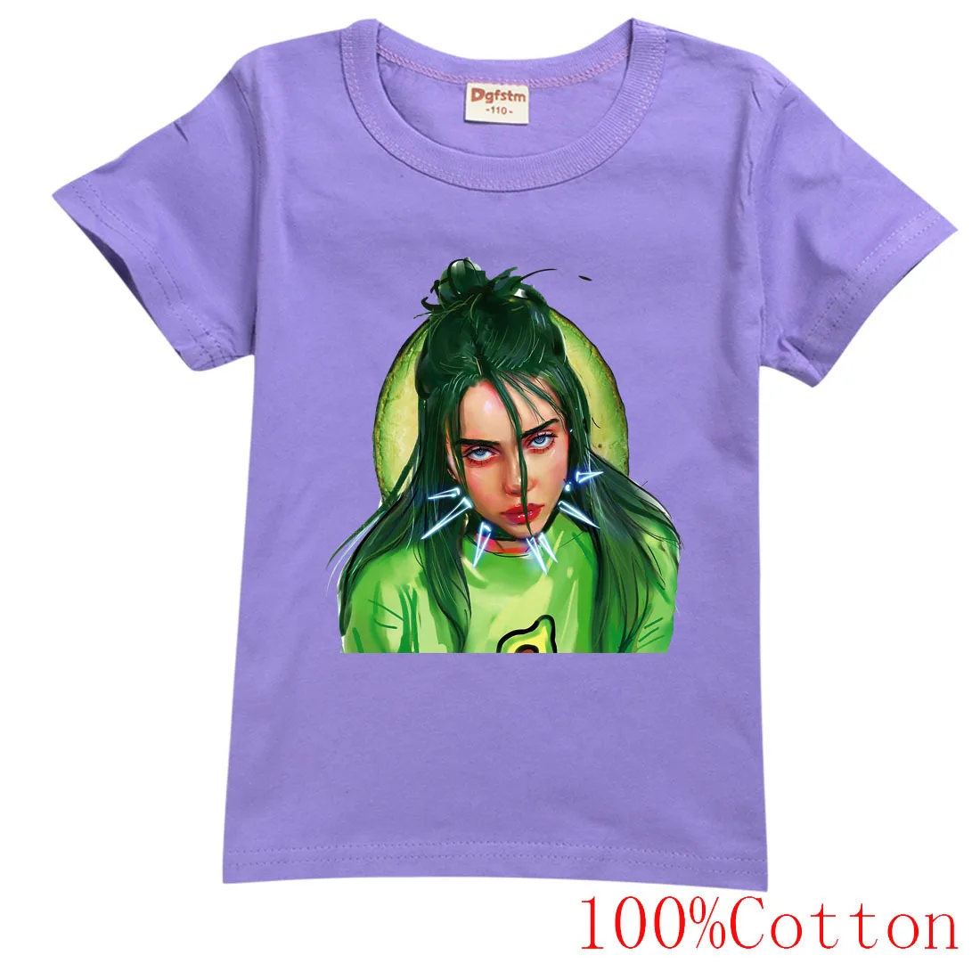 

Billie Children's summer boutique tops Billie girls pure cotton short-sleeved children's T-shirt boys fashion O-neck T-shirt