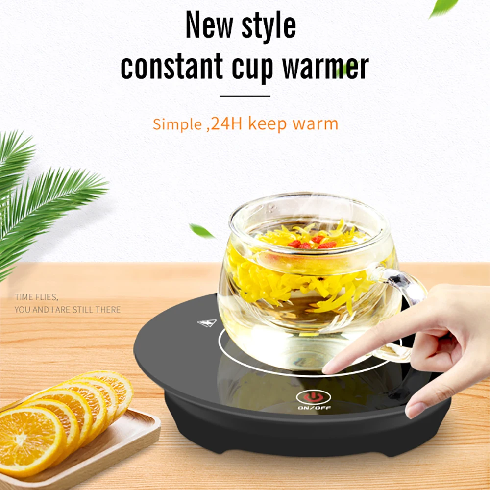 220V Coffee Mug Cup Warmer for Home Office Milk Tea Water Heating Pad Keep Drink Warm Heater Mugs Coaster EU Plug | Бытовая техника