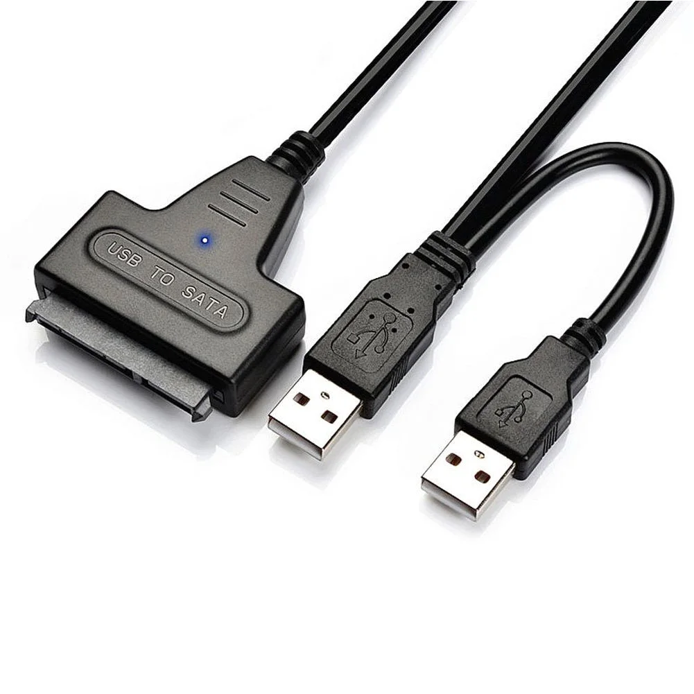Кабель-Переходник USB SATA 0 3 м кабель-конвертер для жестких дисков 7 + 15 Pin в 2