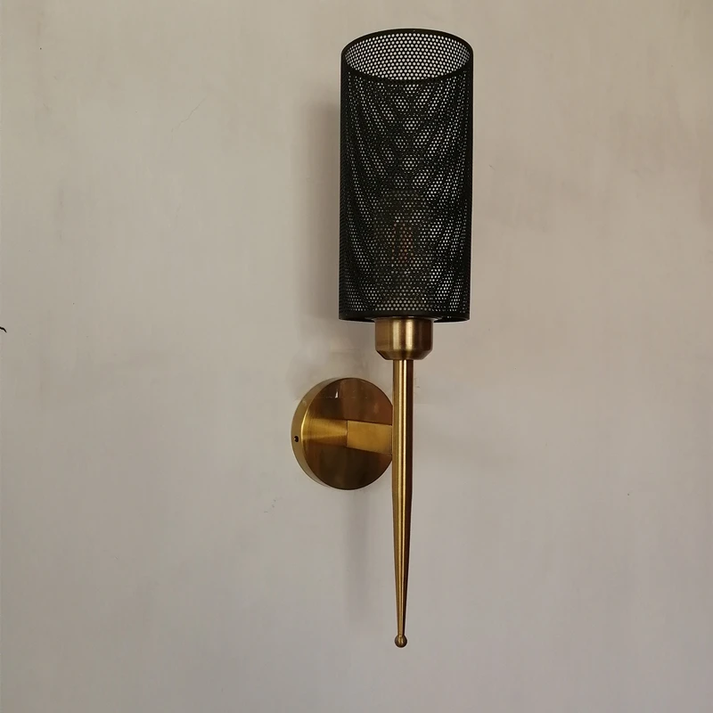 Креативный настенный светильник в стиле ретро марлевый одинарный из кованого