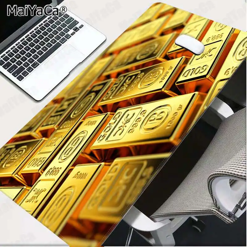 

MaiYaCa New Design Funny Gold and money Laptop Gaming Mice Mousepad Free Shipping Large Mouse Pad Keyboards Mat