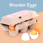 6 шт., детские деревянные яйца для кухни