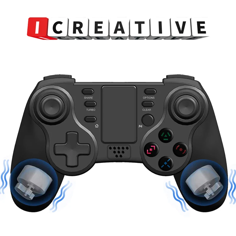 

Icreative Wireless Bluetooth-compatible Gamepad for PS4 PS3 Nintendo Switch PC Game Playstation Joystick Controller Dualshock