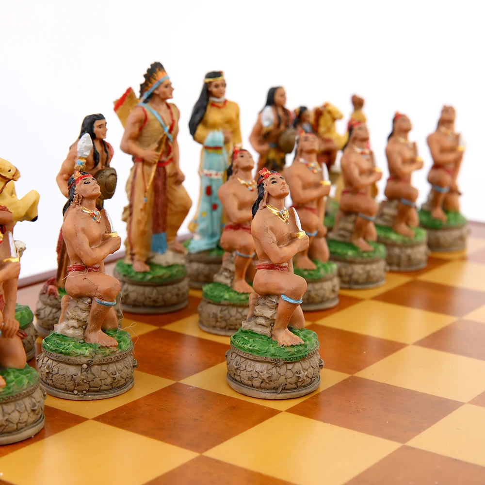 Индийский герой война Резина шахматы тема настольная игра игрушечный стол