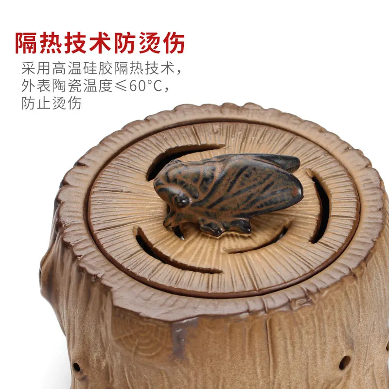 Антикварная электрическая горелка ладана фарфоровая курильница ручной работы