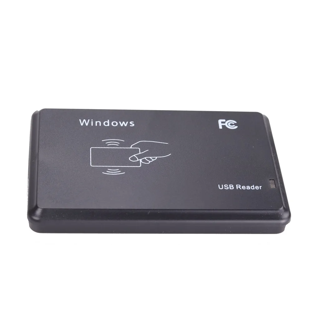 USB порт EM4001 125 кГц RFID ID бесконтактная чувствительность считыватель смарт-карт Поддержка оконной системы