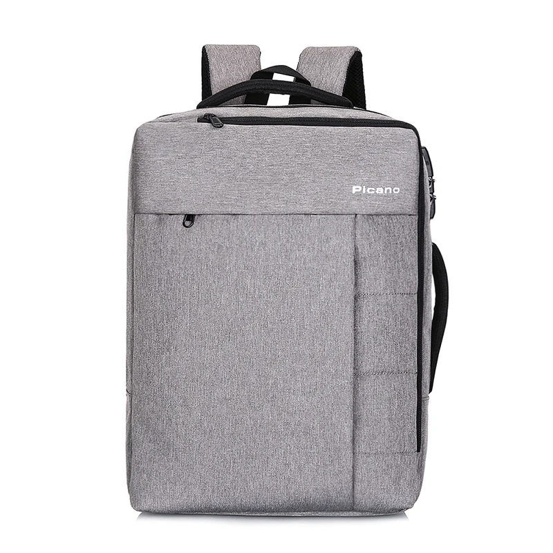 Gray KUBUG 15,6 дюймов ноутбук большой емкости бизнес рюкзак USB кодовый замок школьная сумка Мужская и Женская водонепроницаемая сумка - Цвет: Gray