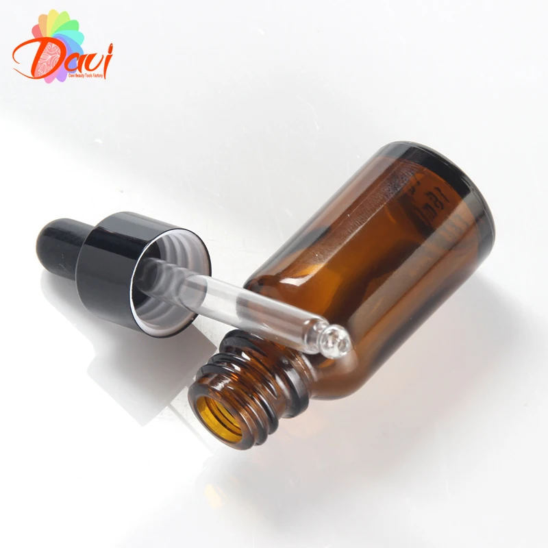 5-100ml Black Metal Cap Refill Dropper Amber Glass Bottle Essence Massage Plant oil Serum Aromatherapy Liquid Pipette Skincare - купить по