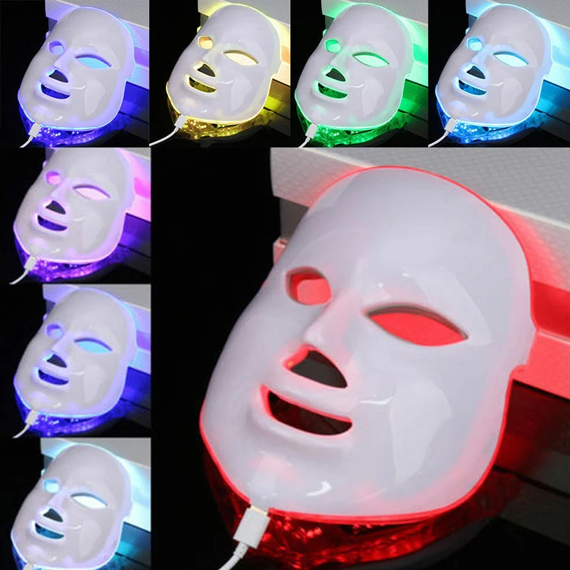 

Light Therapy Mask 7 Colors Led Photon Face Mask Machine Led Mask Beauty Proactive Skin Care For Anti-aging Firming Skin