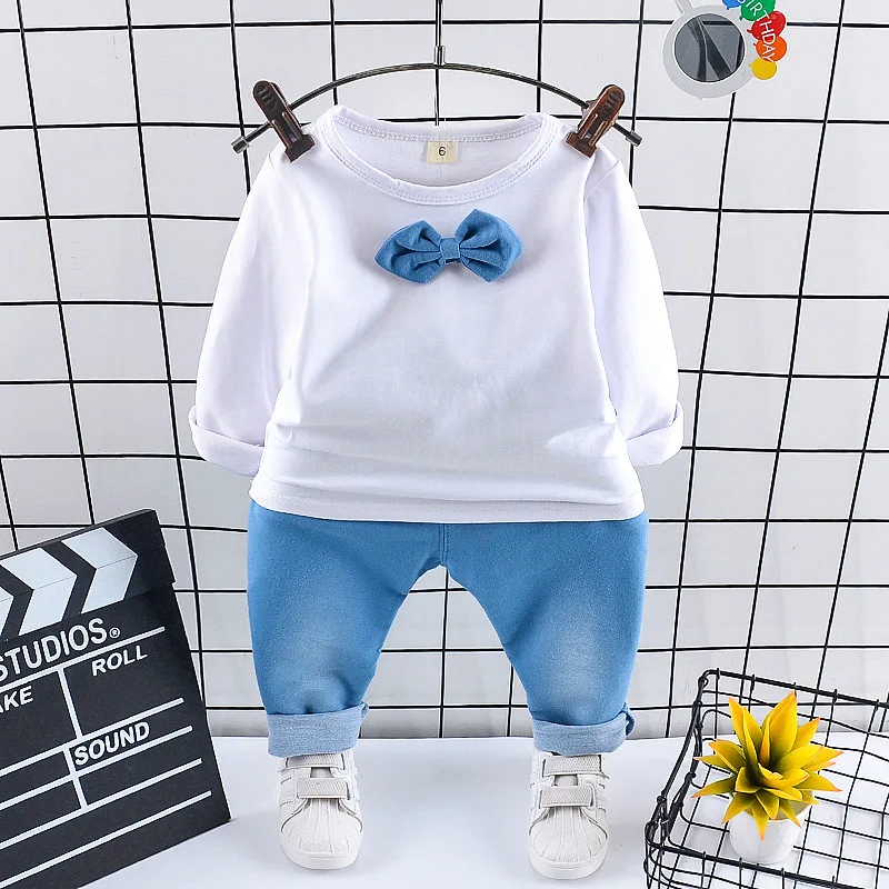 

Spring Autumn Fashion Baby Boys Clothes Suit Children Vest T Shirt Pants 3Pcs/sets Infant Cotton Casual Costume Kids Tracksuits