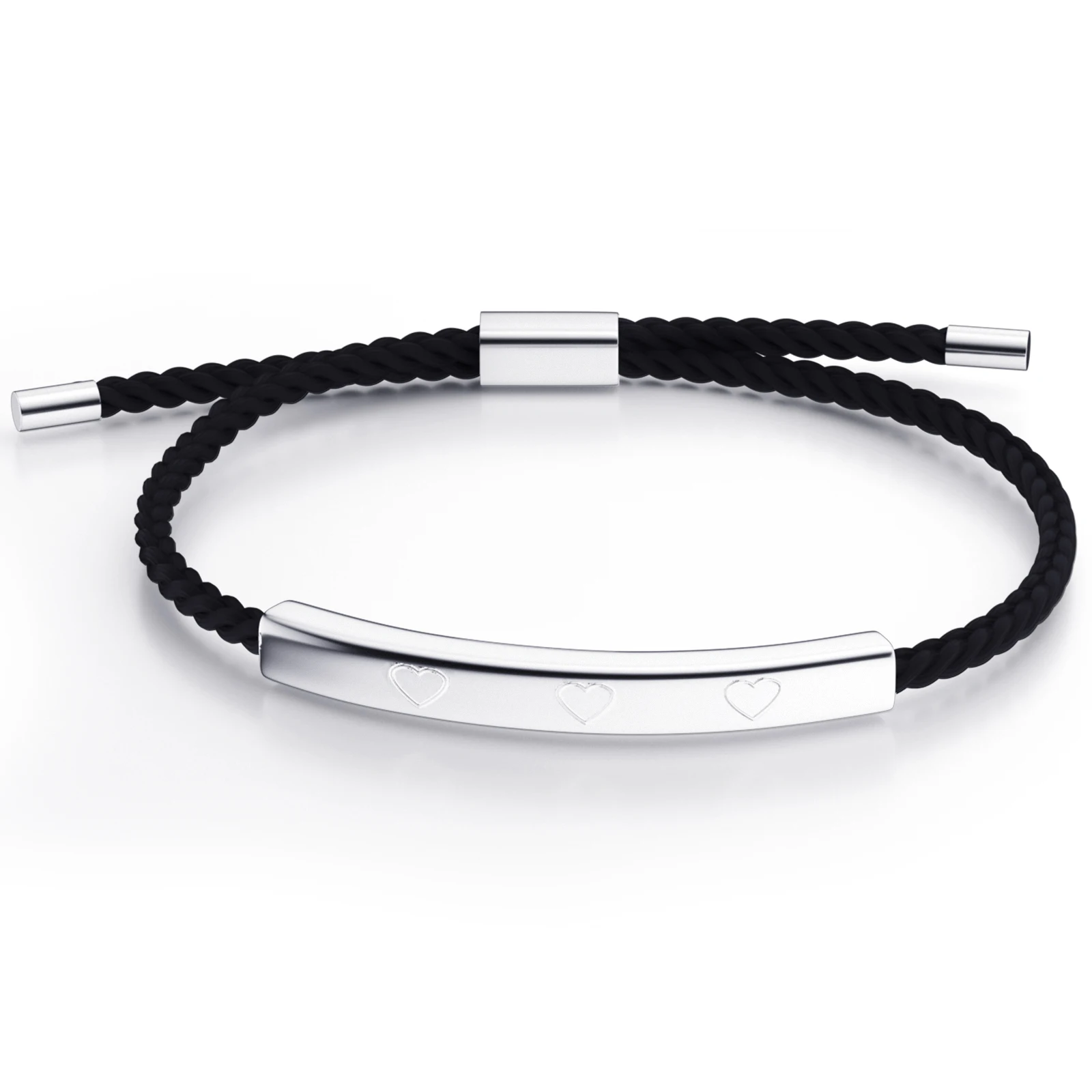 

Stainless Steel Retro Fashion Silver Plated 316L Jewelry Creative Braid Rope Jewelry Adjustable Bracelet Bangle Christmas Gift