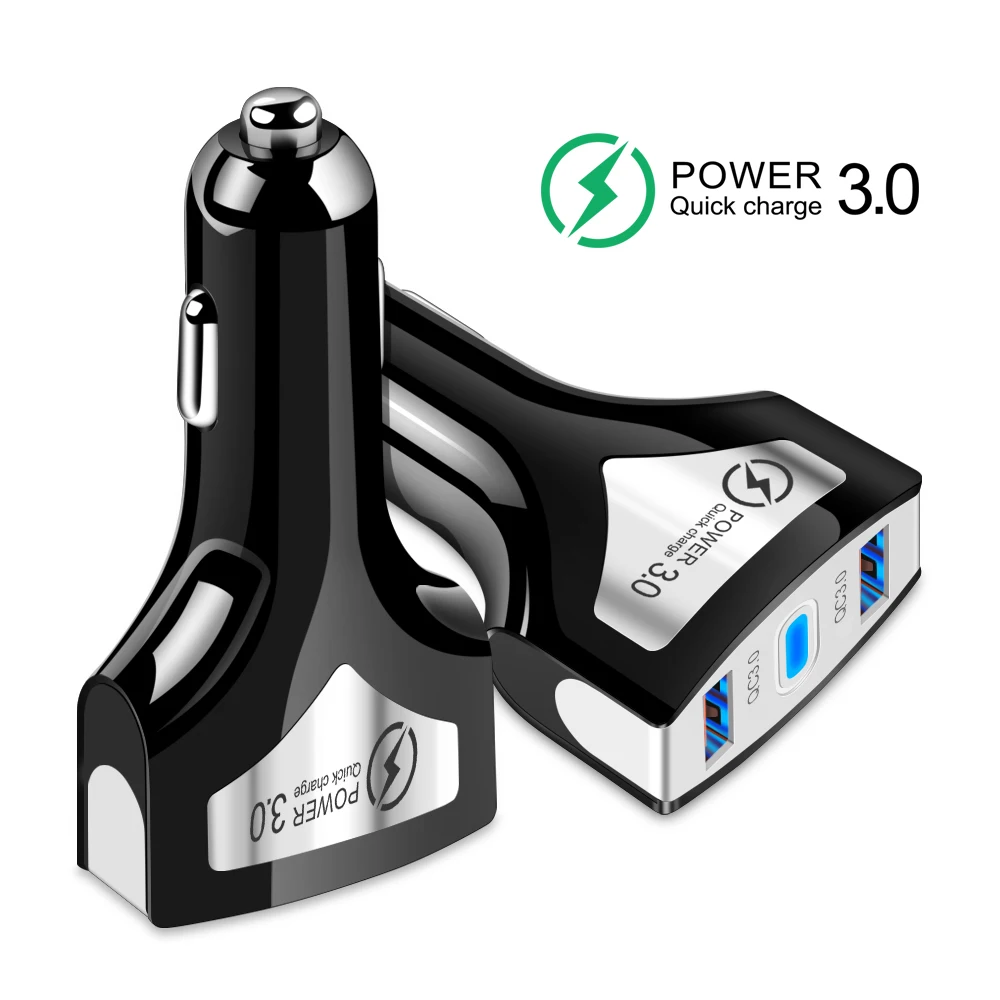 Suhach Quick Charge 3,0 USB Автомобильное зарядное устройство для Xiaomi Mi 9 huawei P30 Pro QC3.0 QC 3A быстрая PD автомобильное зарядное устройство для телефона