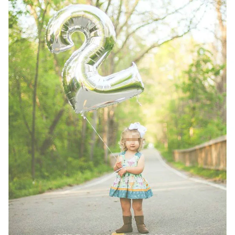 16/32 Inch Big Foil Birthday Balloons Air Helium Number Balloon Figures Happy Party Decorations Kid Baloons | Дом и сад