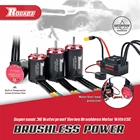 Суперзвуковой бесщеточный двигатель RC Motor Rocket V2 с датчиком температуры 3650 3660 3665 Вт45A 60A 80A ESC для 18 110 Tamiya Traxxas Радиоуправляемый автомобиль