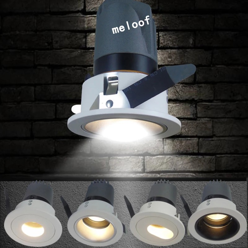 Светодиодный Потолочный точечный светильник COB 12 Вт 7 20 светодиодный вращающийся