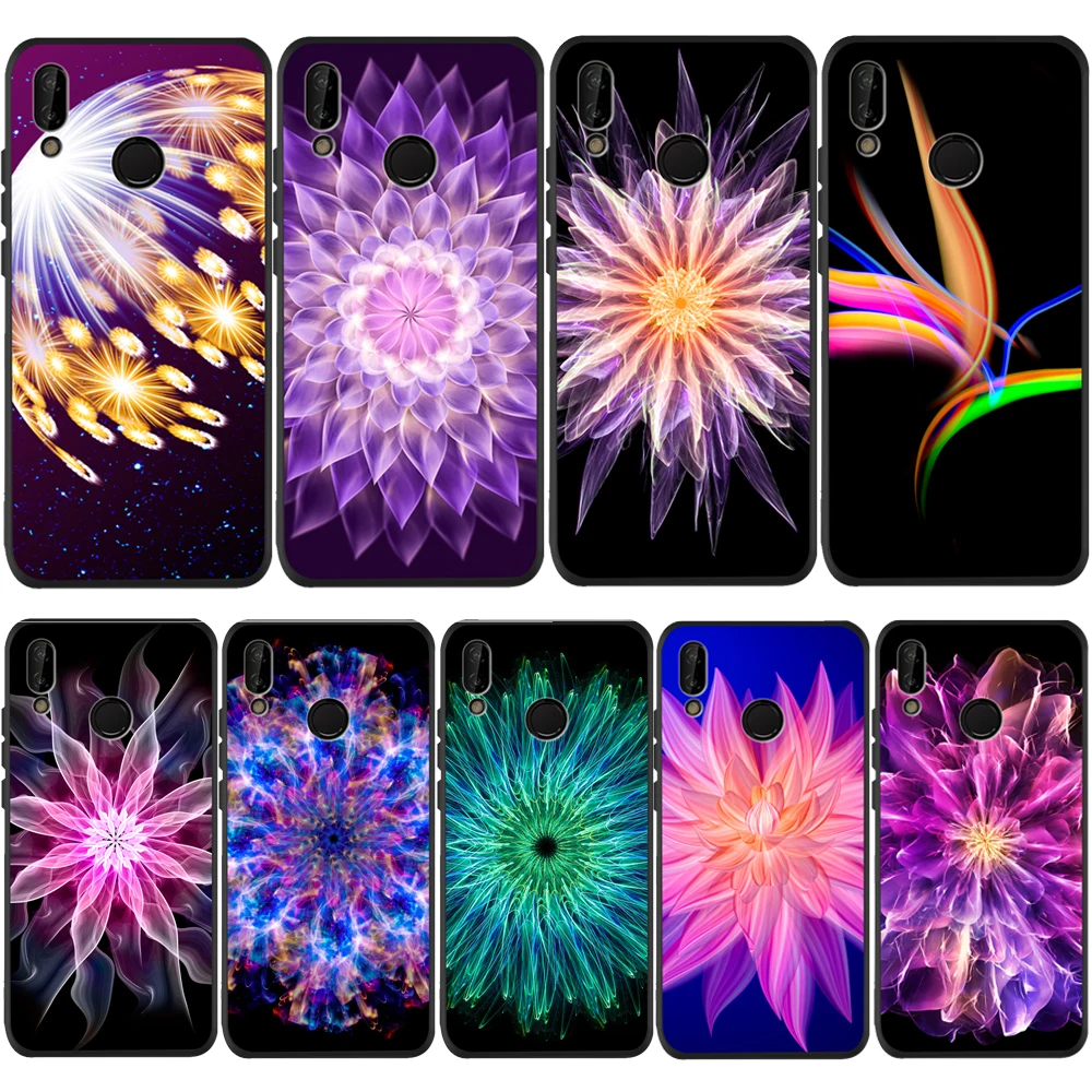 Мягкий светящийся в темноте Цвет для Huawei p20 Pro P20 Lite P30 P9 P8 P10 Honor 8X 9X 10 20i крышка чехол