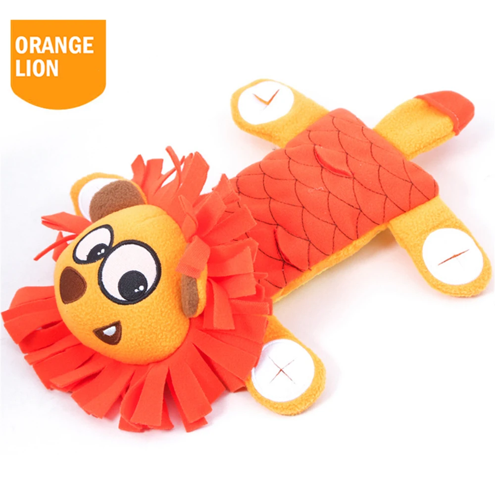 Собака игрушки пищащие плюшевые животные обезьяна Лев бык форма собака моляр