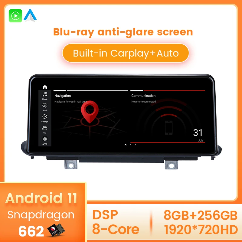 

MEKEDE Snapdragon 662 android 11 car radio player for BMW X5 F15 X6 F16 2014-2017 NBT 8G 256G GPS Navigation Carplay Auto 4G LTE