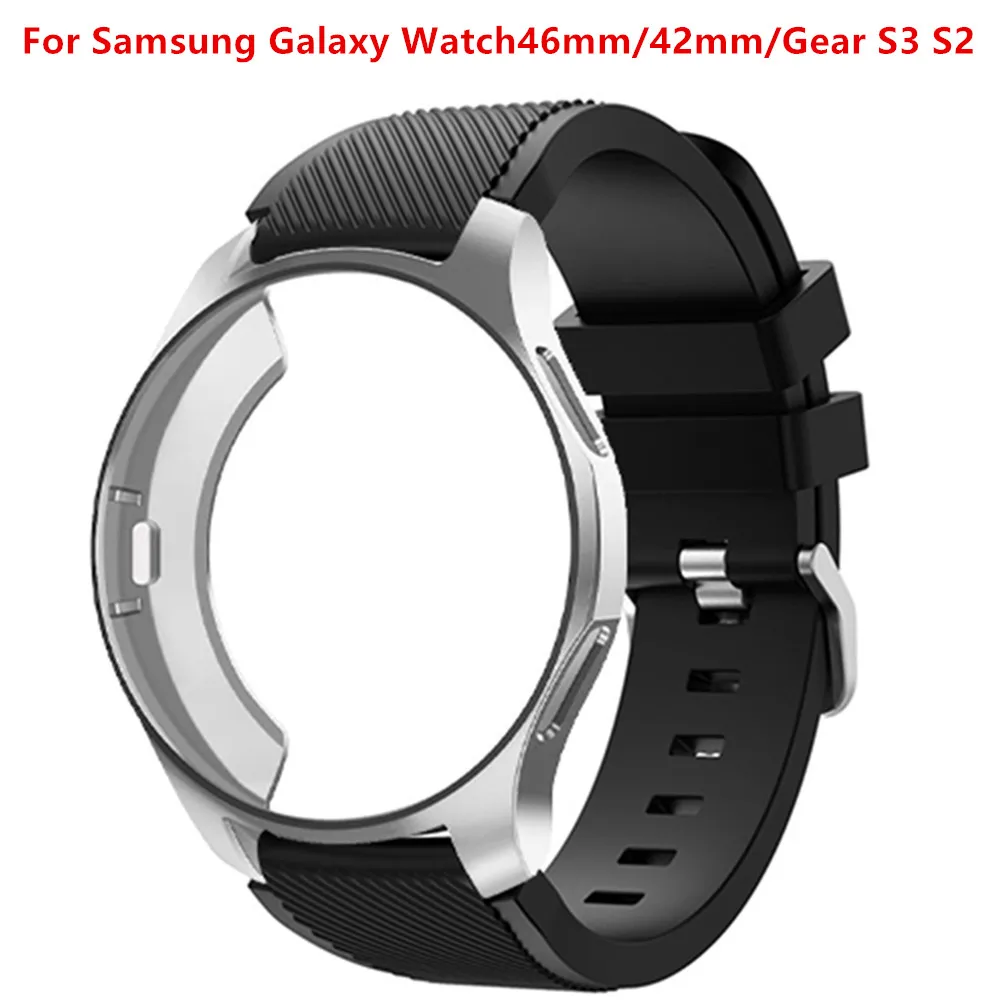 Чехол и ремешок для Galaxy Watch для Samsung 46 мм и 42 мм, Gear S3 Frontier/Classic, браслет 22 мм, полная защита от ударов.