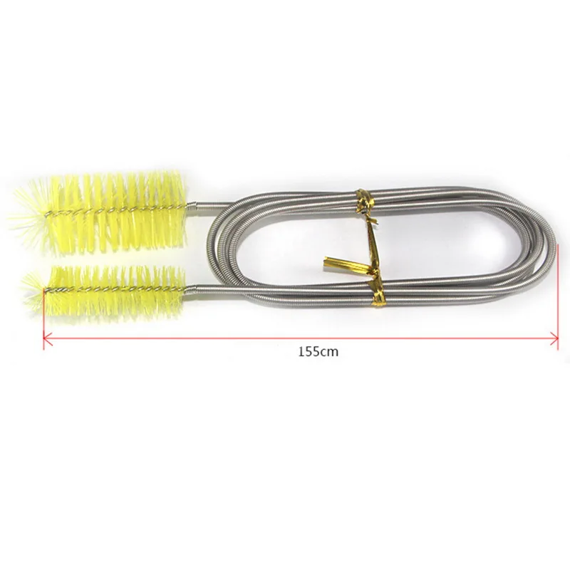

155cm Kitchen Cleaning Tools Flexible Sewer Cleaning Brush Bendable Bathroom Sink Tub Toilet Dredge Pipe Brush Cleaner