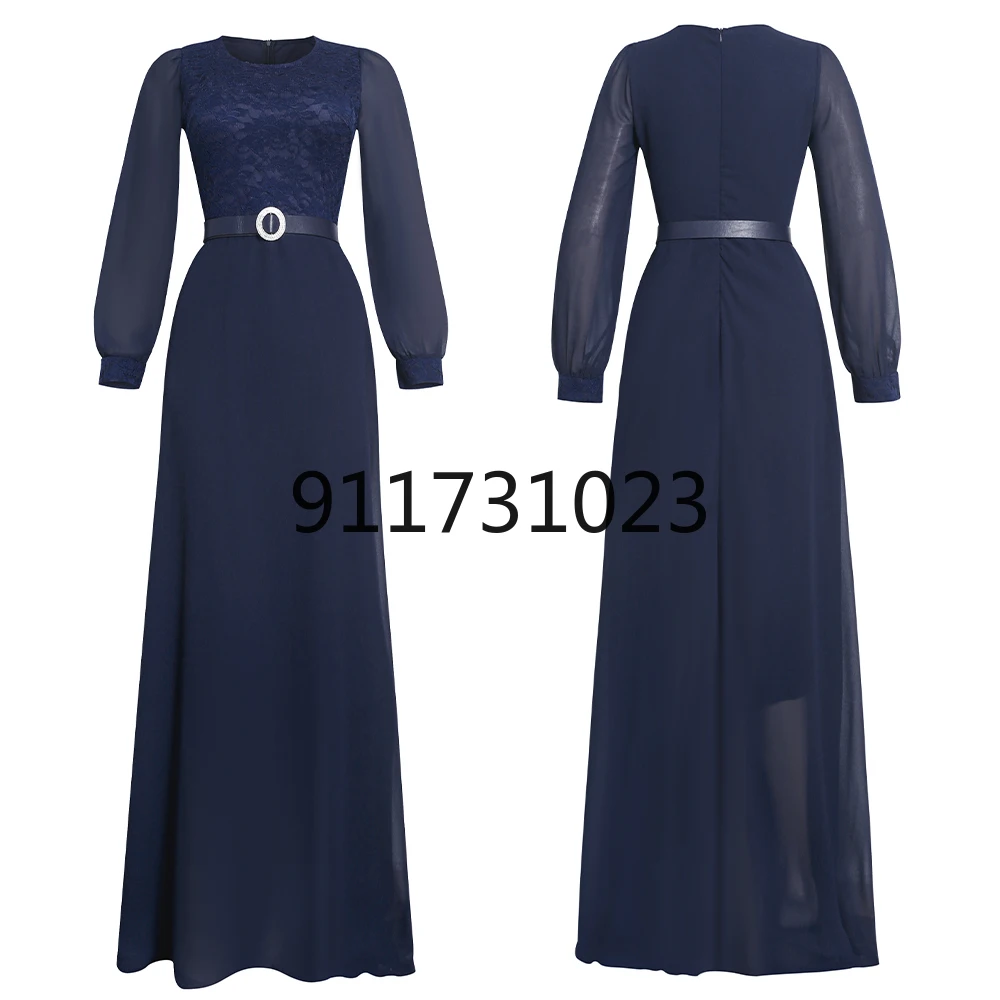 Женское длинное платье с вышивкой в мусульманском стиле | Тематическая одежда и