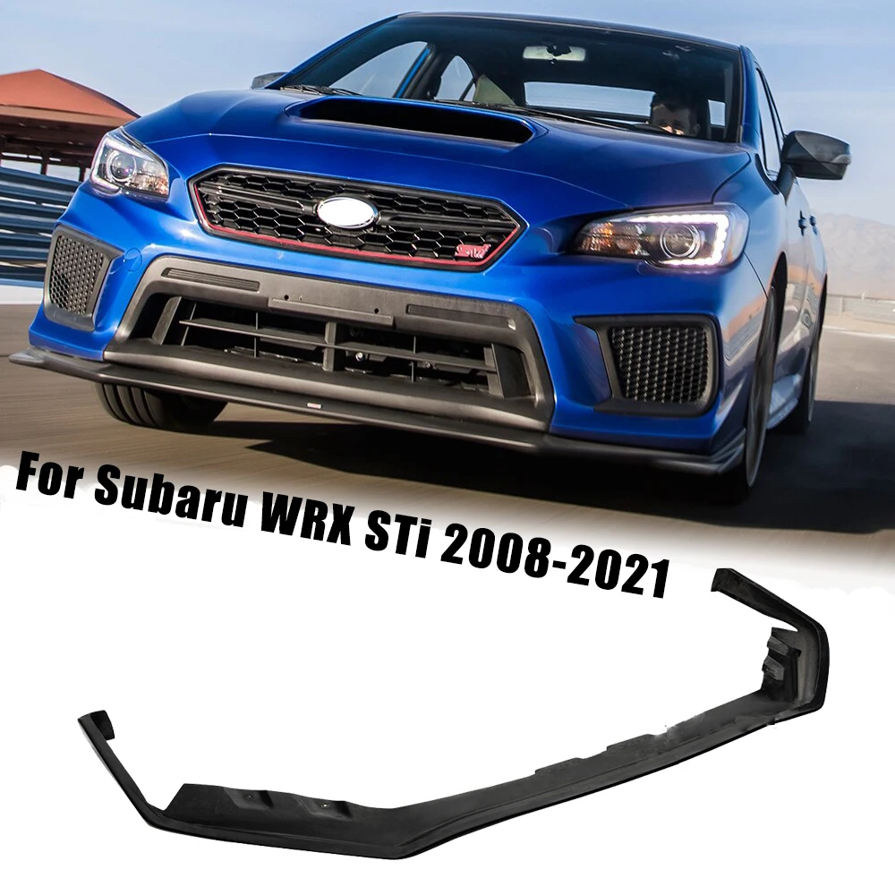 

Car Front Lower Bumper Lip Splitter Spoiler Protector Sport Diffuser for Subaru WRX STI 2018-2021 Glossy Black