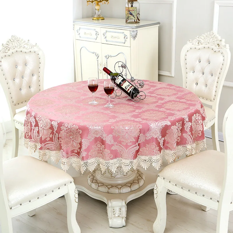 2019 домашняя Высококачественная мягкая круглая скатерть ткань в европейском