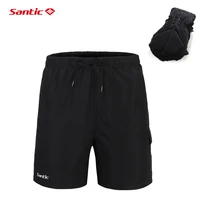 santic summer men cycling shorts loose edition 4d gel cushion outdoor running gym mtb bicycle casual cycle shorts asian size
