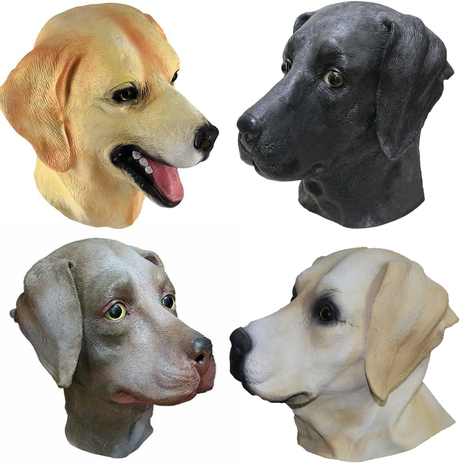 

Маска Лабрадора, маска для собаки, латексная маска на всю голову, шикарные маски для животных, маскарадный костюм